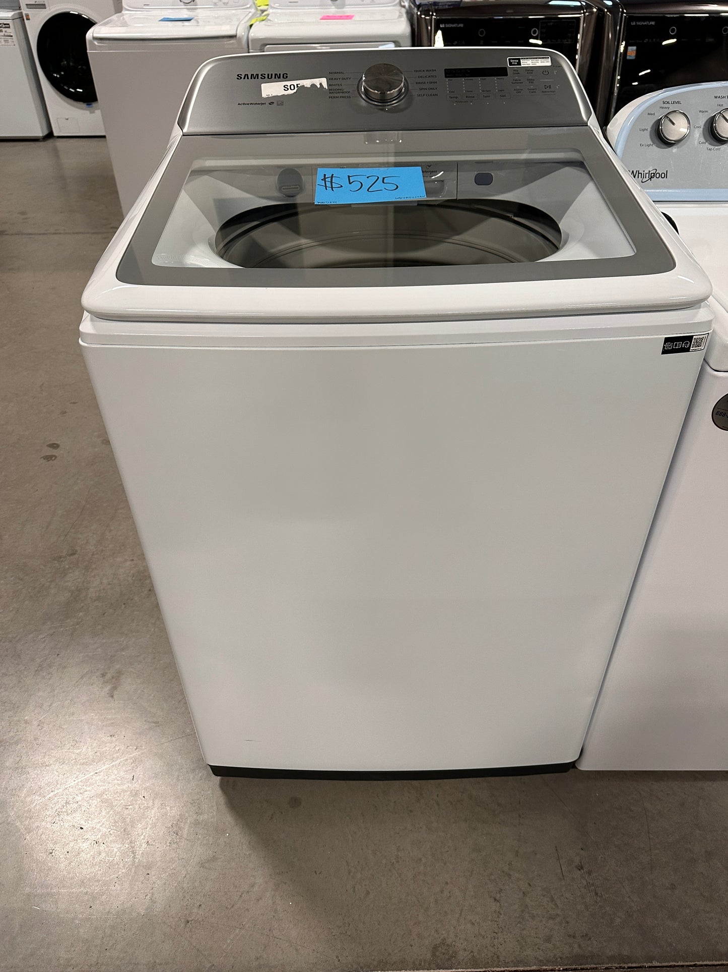 SAMSUNG TOP LOAD WASHER with ACTIVE WATERJET - WAS12824