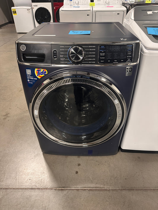 GORGEOUS SAPPHIRE BLUE STACKABLE GE WASHER - WAS12815