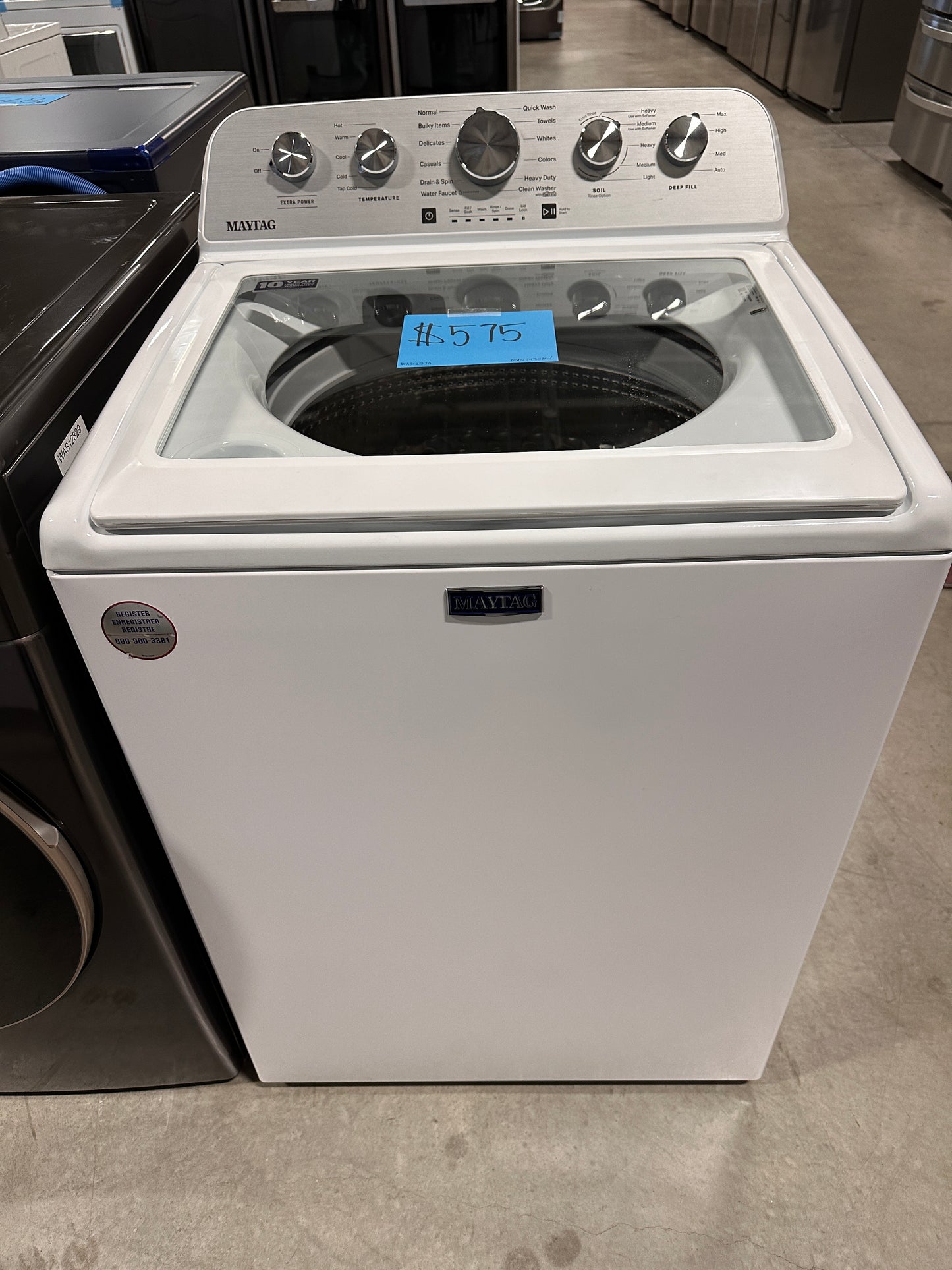 MAYTAG TOP LOAD WASHER - WAS12820 MVW5430MW