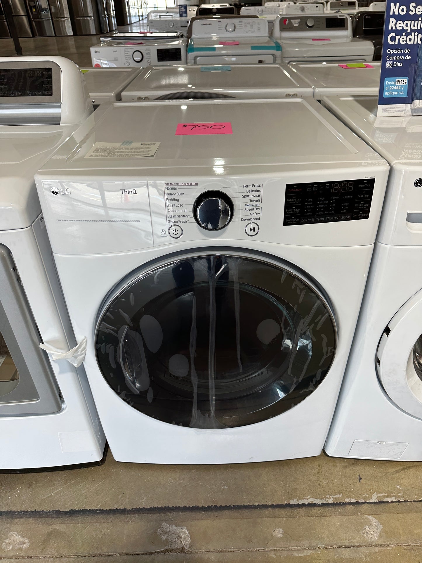 SMART STACKABLE ELECTRIC DRYER - DRY11700S DLEX3900W