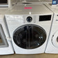 DISCOUNTED LG - 7.4 Cu. Ft. Stackable Smart Electric Dryer with Steam - DRY11668S DLEX3900W