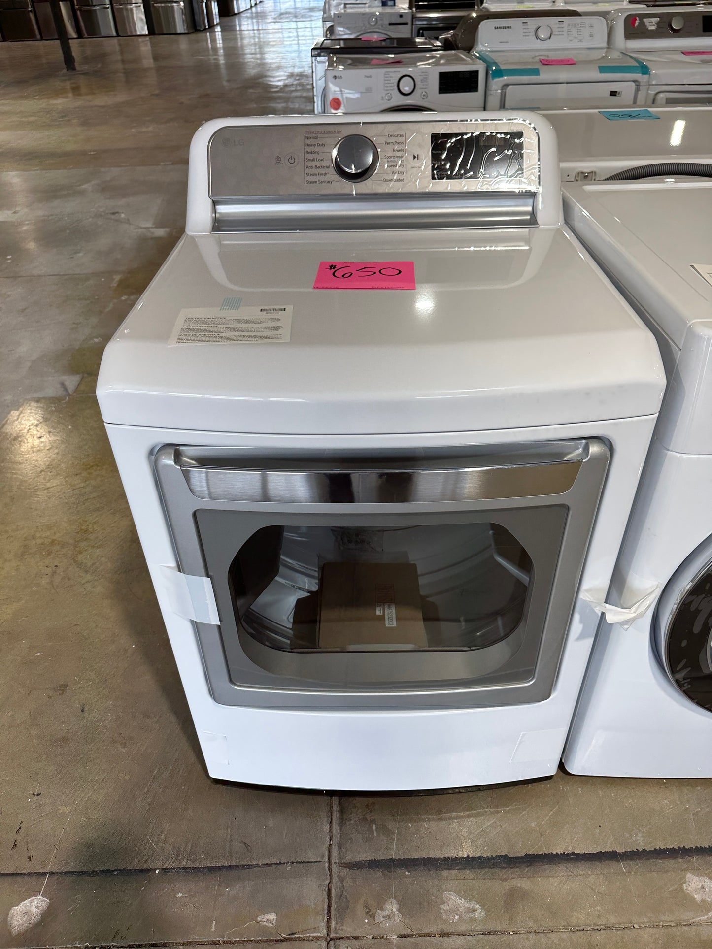 GREAT NEW LG SMART ELECTRIC DRYER - DRY11657S DLEX7800WE