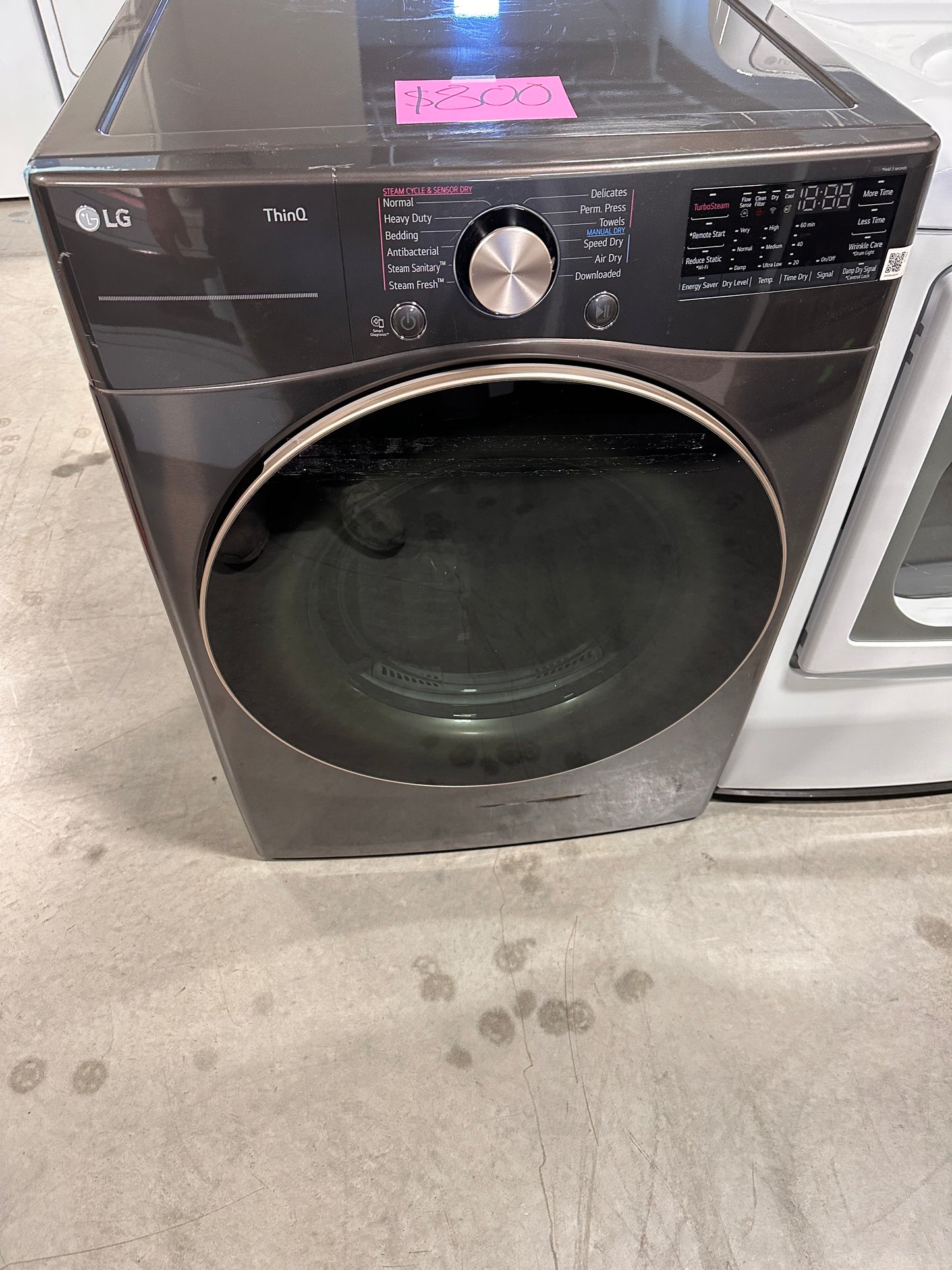 STACKABLE SMART ELECTRIC DRYER with STEAM - DRY12248