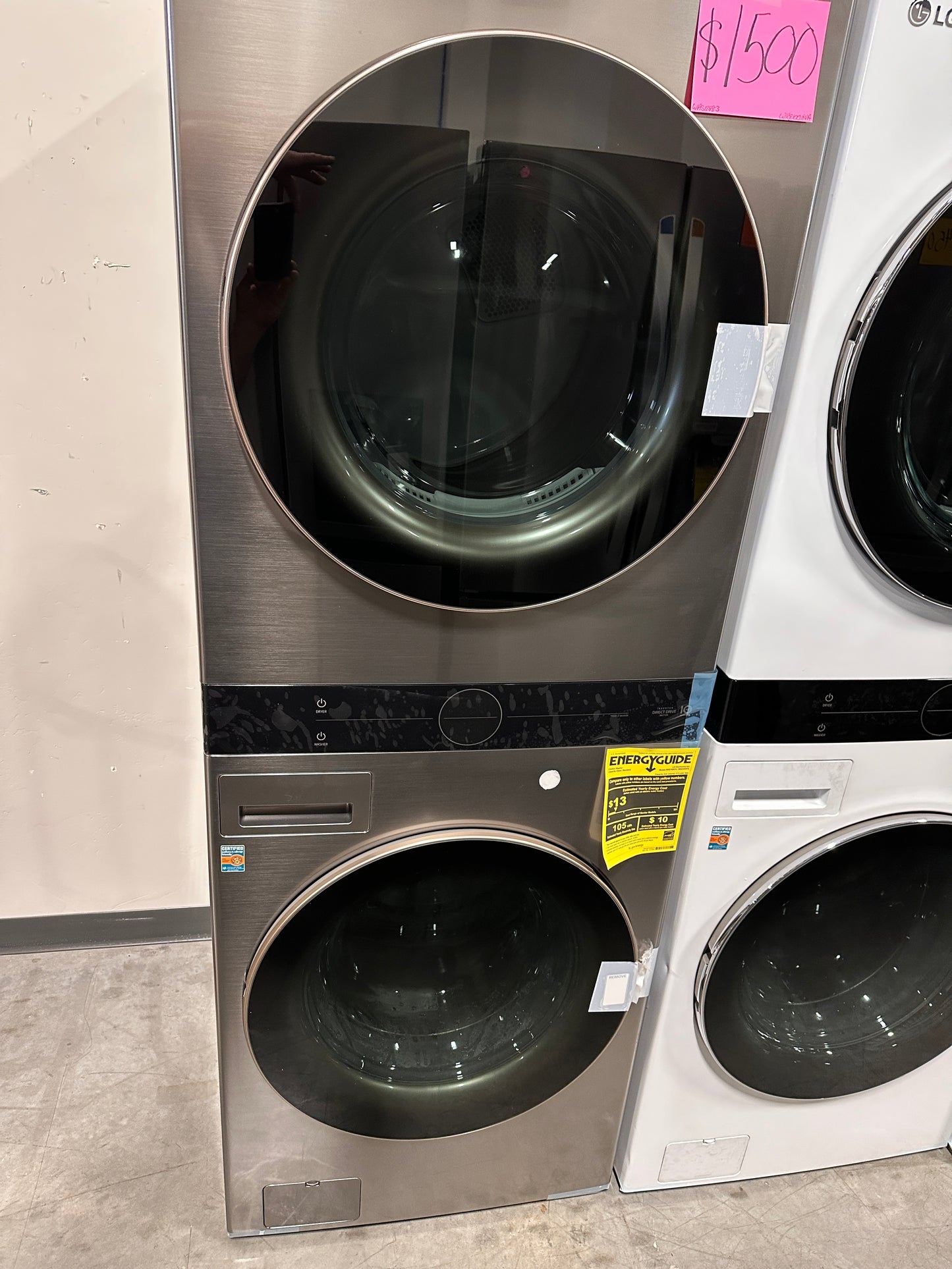 SMART FRONT LOAD WASHER ELECTRIC DRYER WASHTOWER - WAS12883