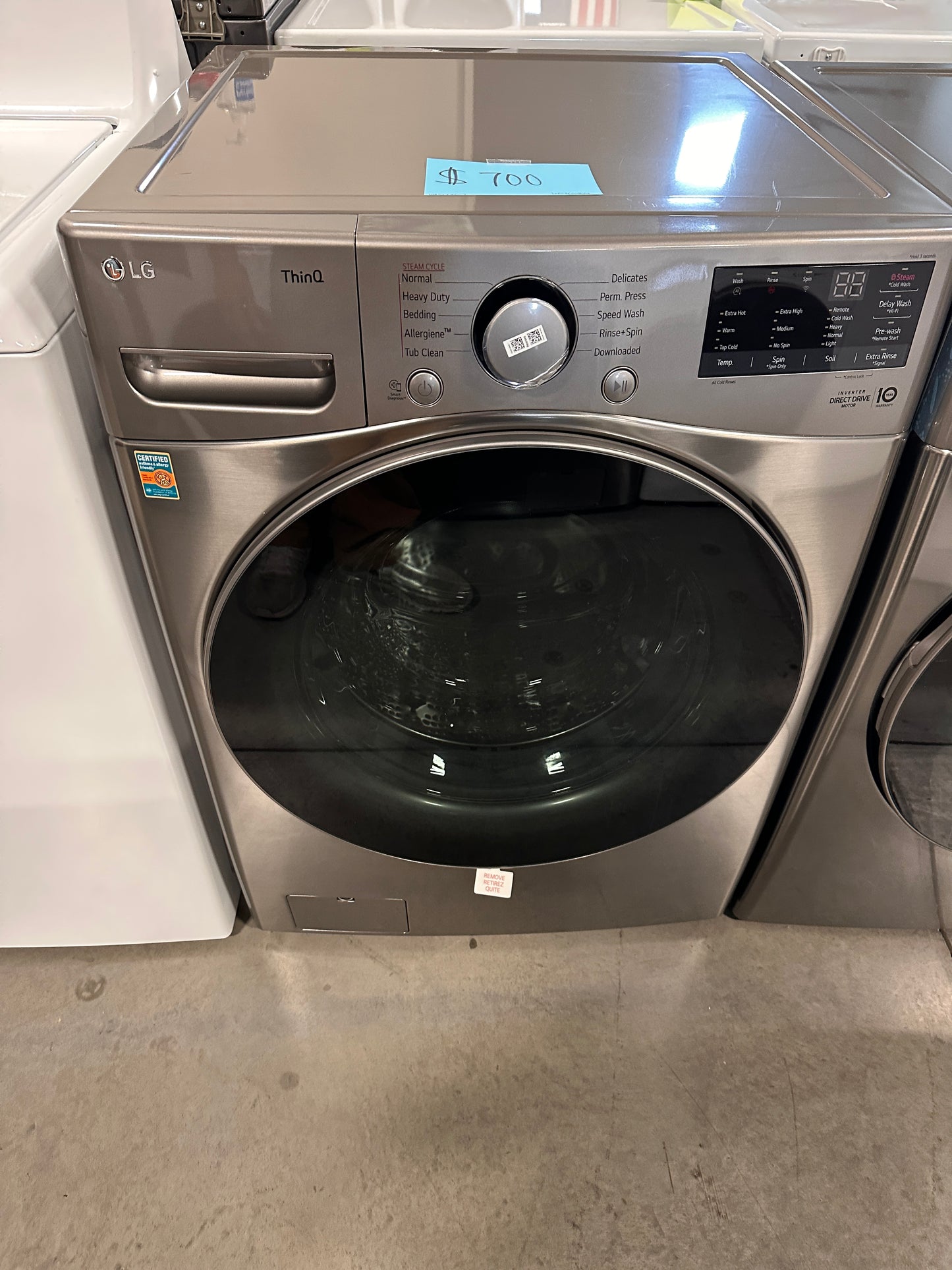 STACKABLE SMART FRONT LOAD WASHER - WAS12867 WM3600HVA