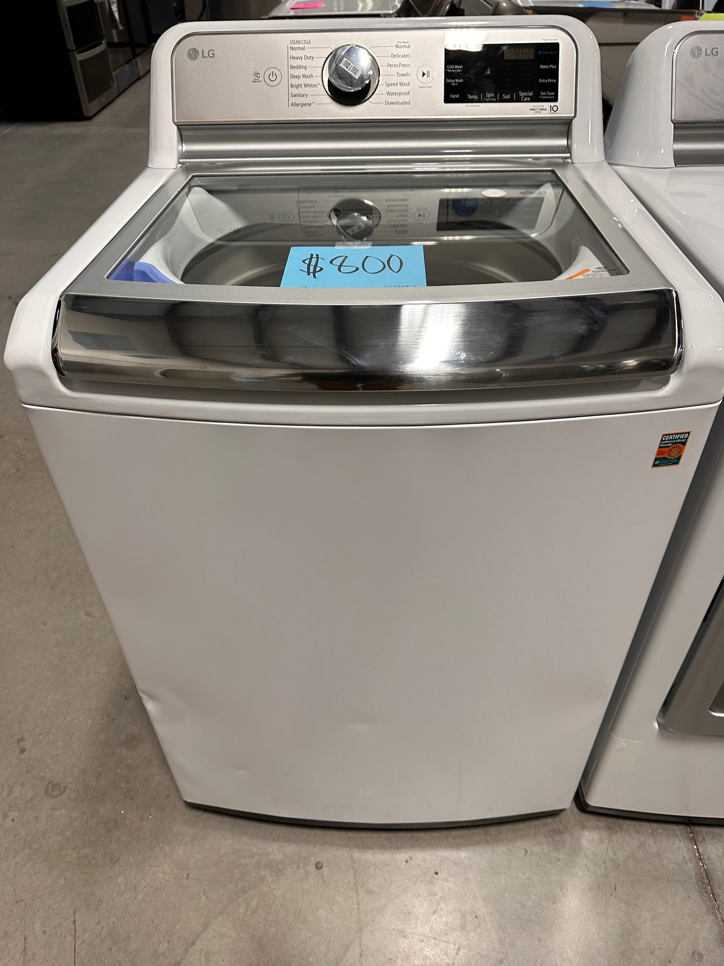 5.5 CU FT TOP LOAD WASHER by LG - WAS12888