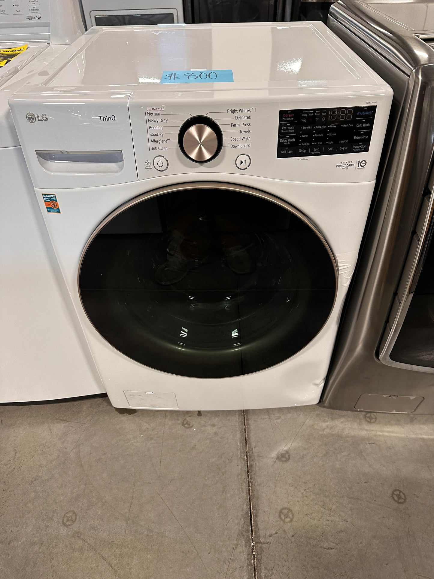 STACKABLE LG SMART FRONT LOAD WASHER - WAS12887 WM4000HWA