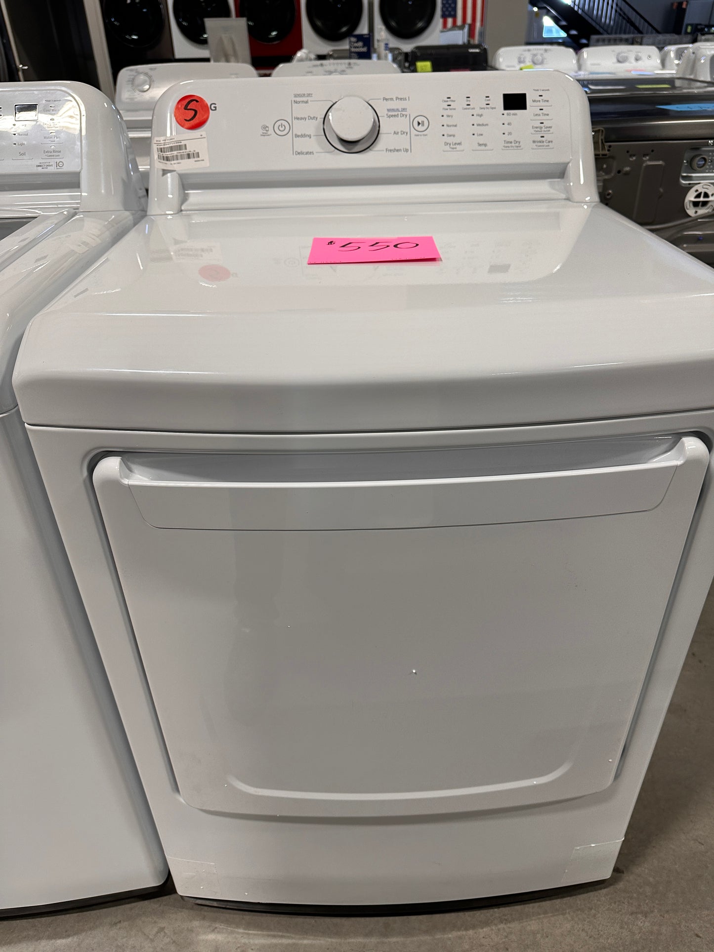 LG ELECTRIC DRYER with SENSOR DRY - DRY12257 DLE7000W