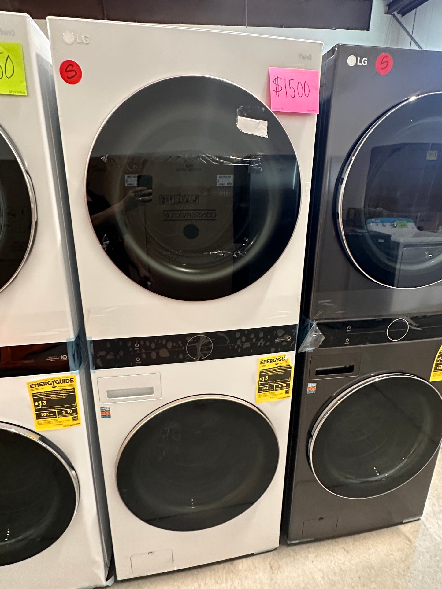 NEW LG SMART ELECTRIC DRYER WASHTOWER - WAS12895