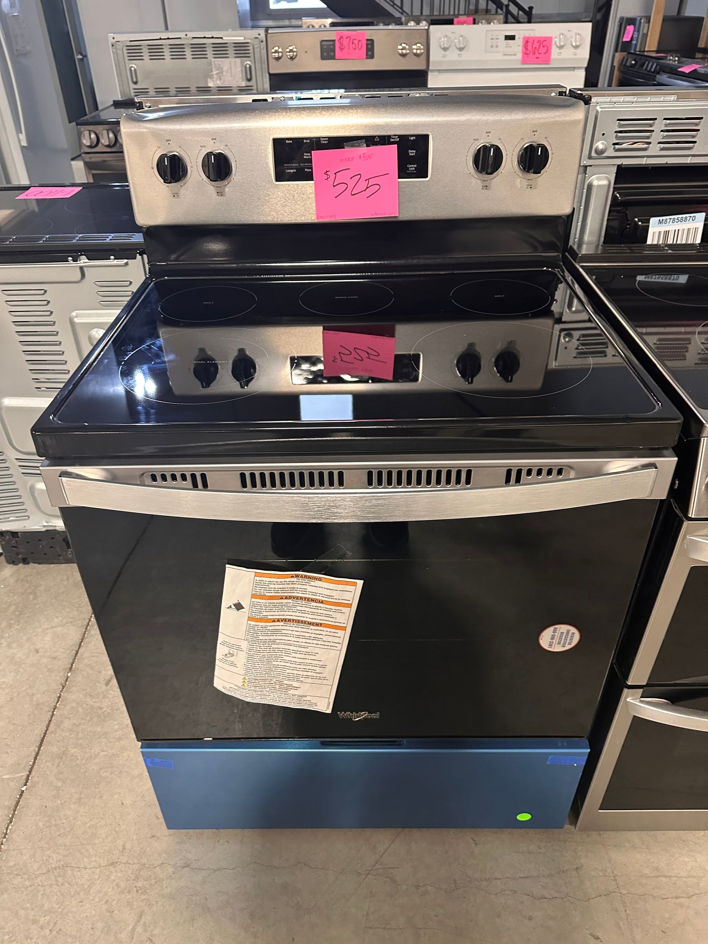 NEW ELECTRIC RANGE with SELF CLEANING and FROZEN BAKE - RAG11752 - WFE505W0JZ