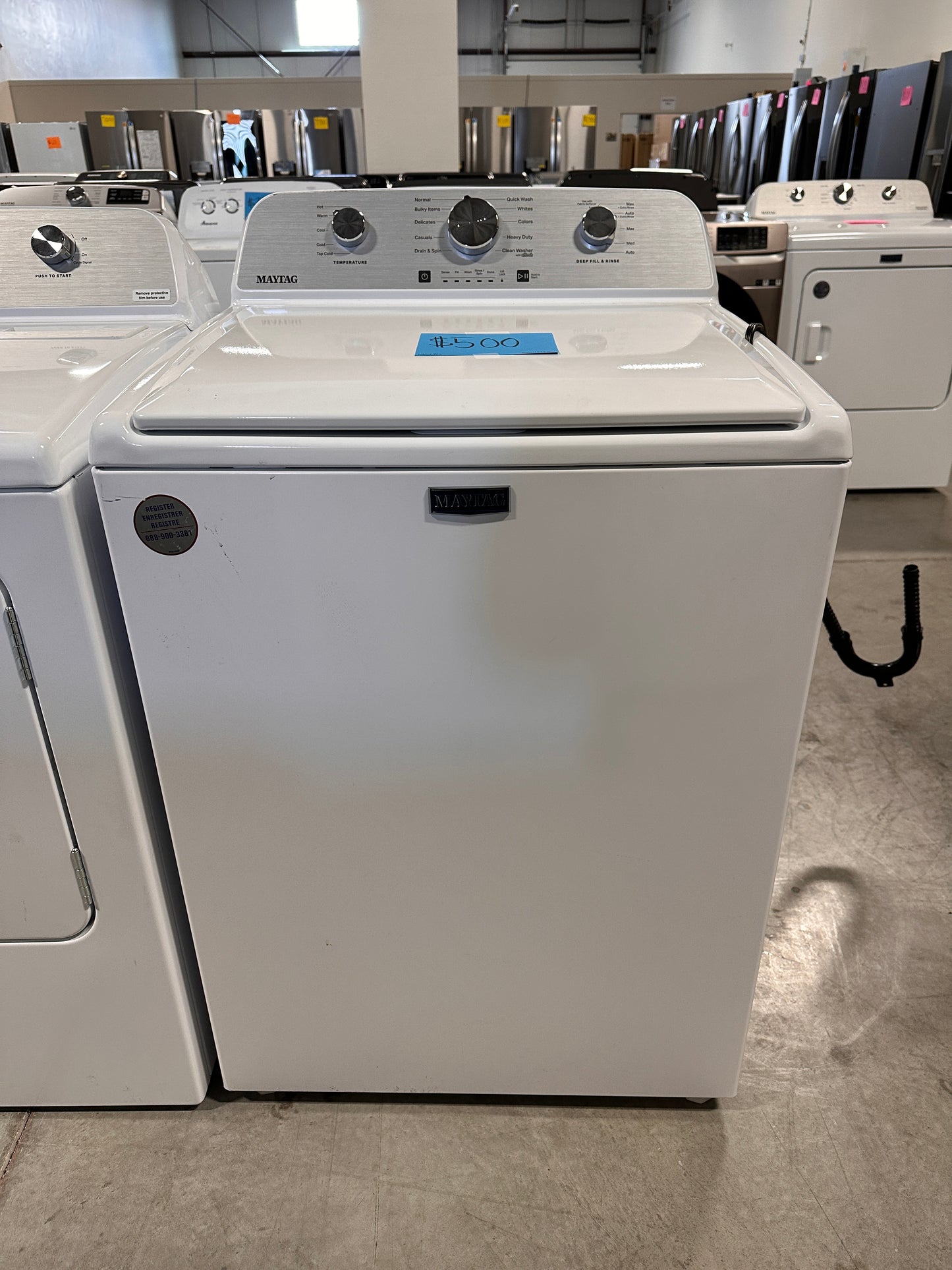 NEW MAYTAG TOP LOAD WASHER with DEEP FILL - WAS12906 MVW4505MW