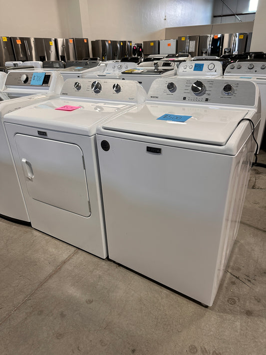 NEW MODEL MED4500MW DRYER and MVW4504MW TOP LOAD WASHER LAUNDRY SET - DRY12265 WAS12906