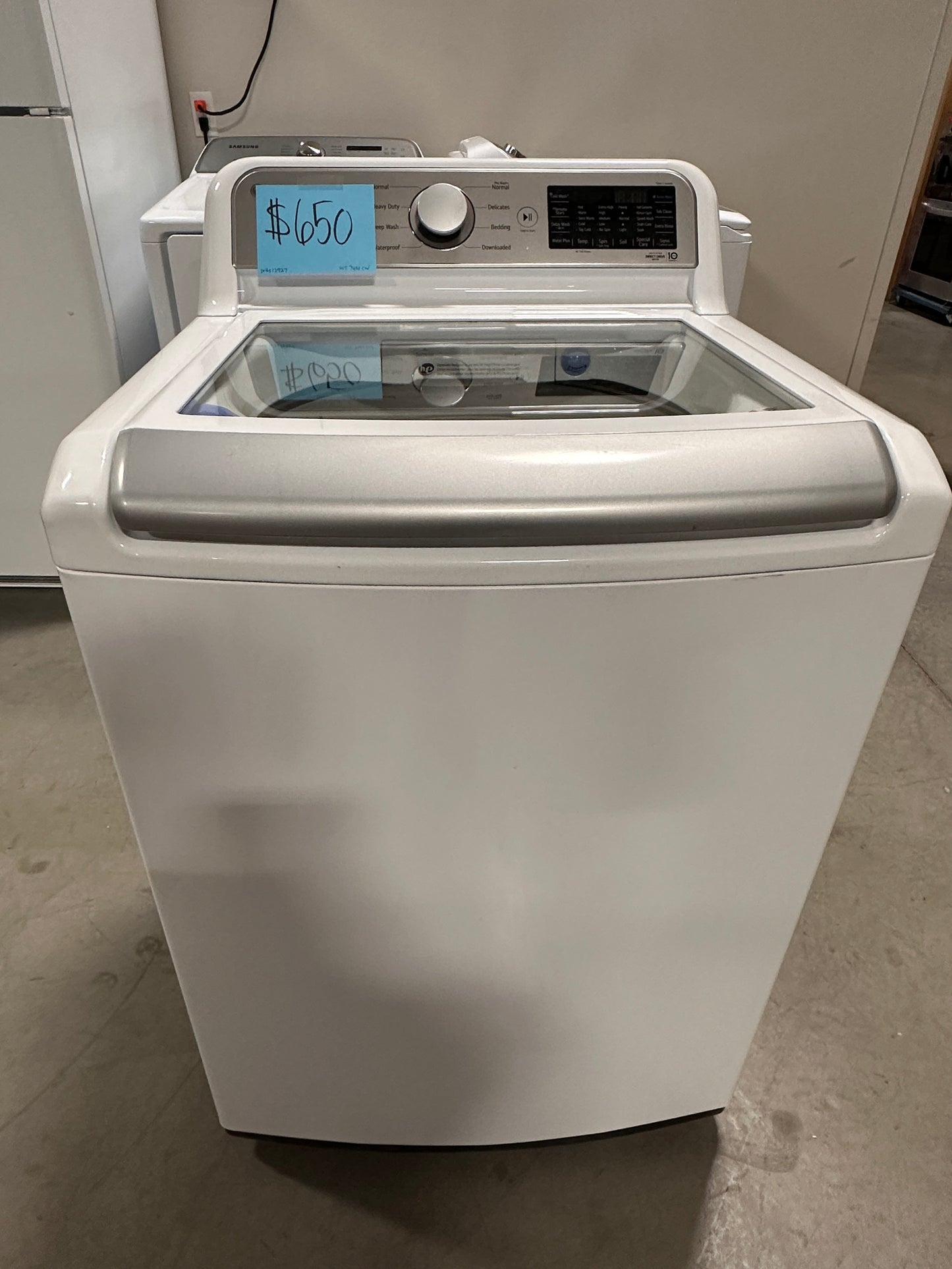 SMART LG TOP LOAD WASHER - WAS12927 WT7400CW