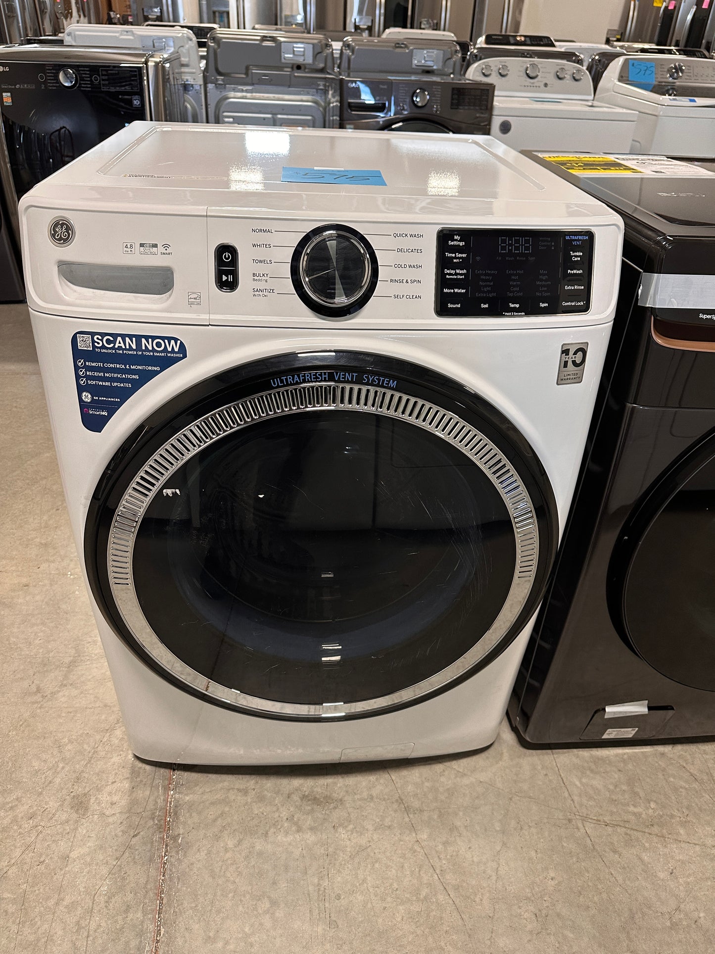 STACKABLE GE FRONT LOAD WASHER - WAS12914 GFW550SSNWW