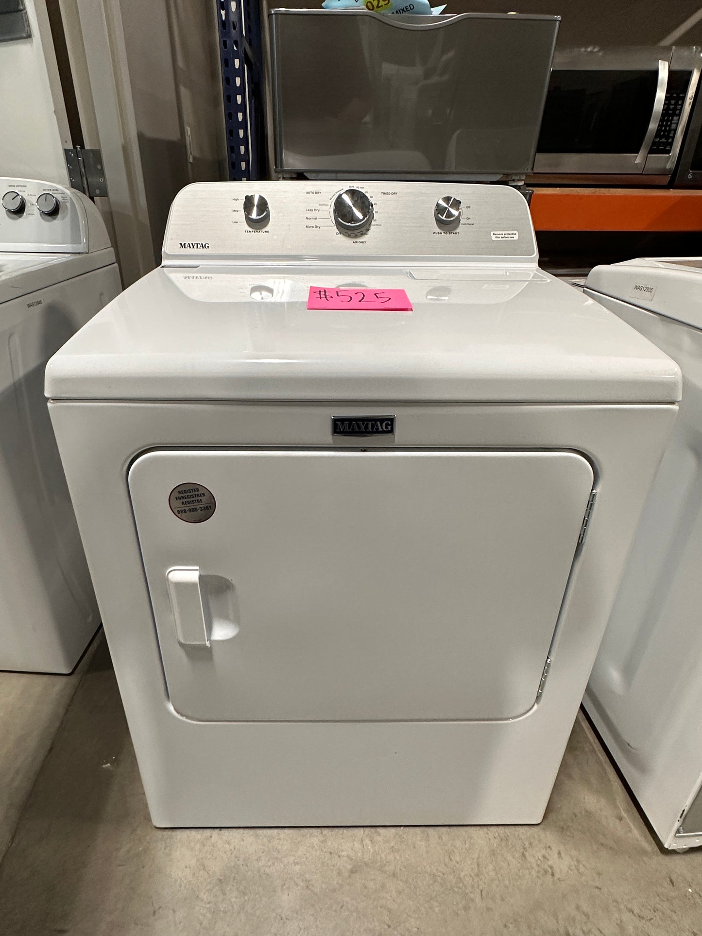 MAYTAG ELECTRIC DRYER with WRINKLE PREVENT - DRY12285 MED4500MW