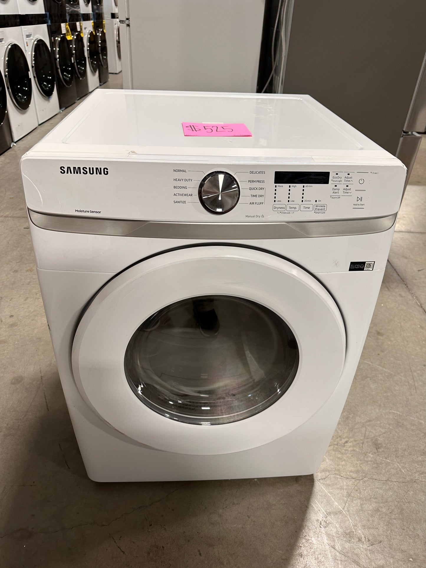 SAMSUNG STACKABLE ELECTRIC DRYER - DRY12281 DVE45T6000W
