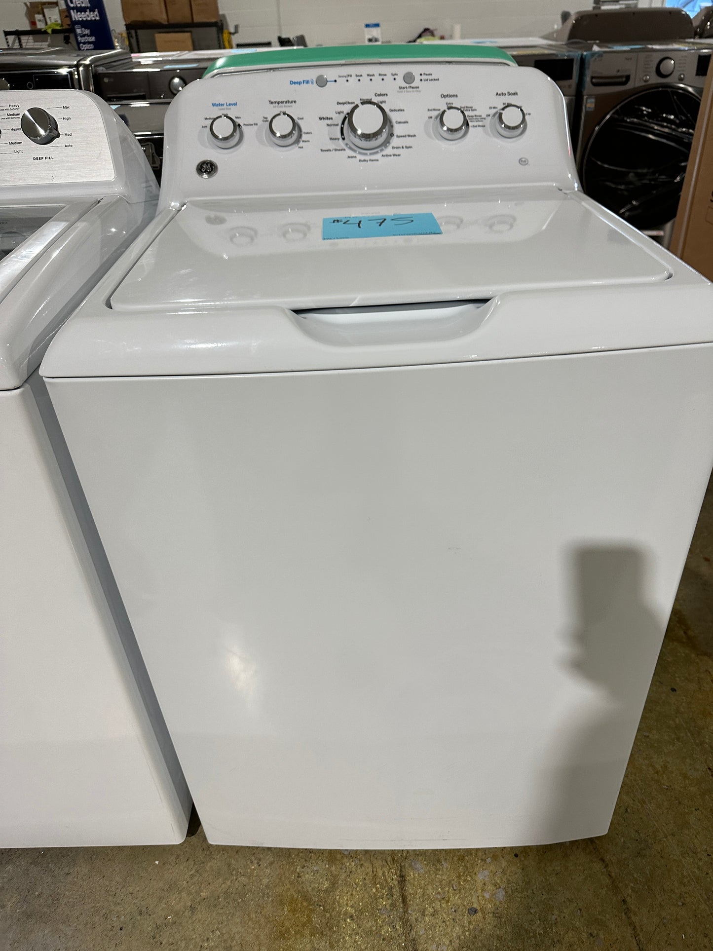 GE TOP LOAD WASHER WITH PRECISE FILL - WAS11855S GTW465ASNWW