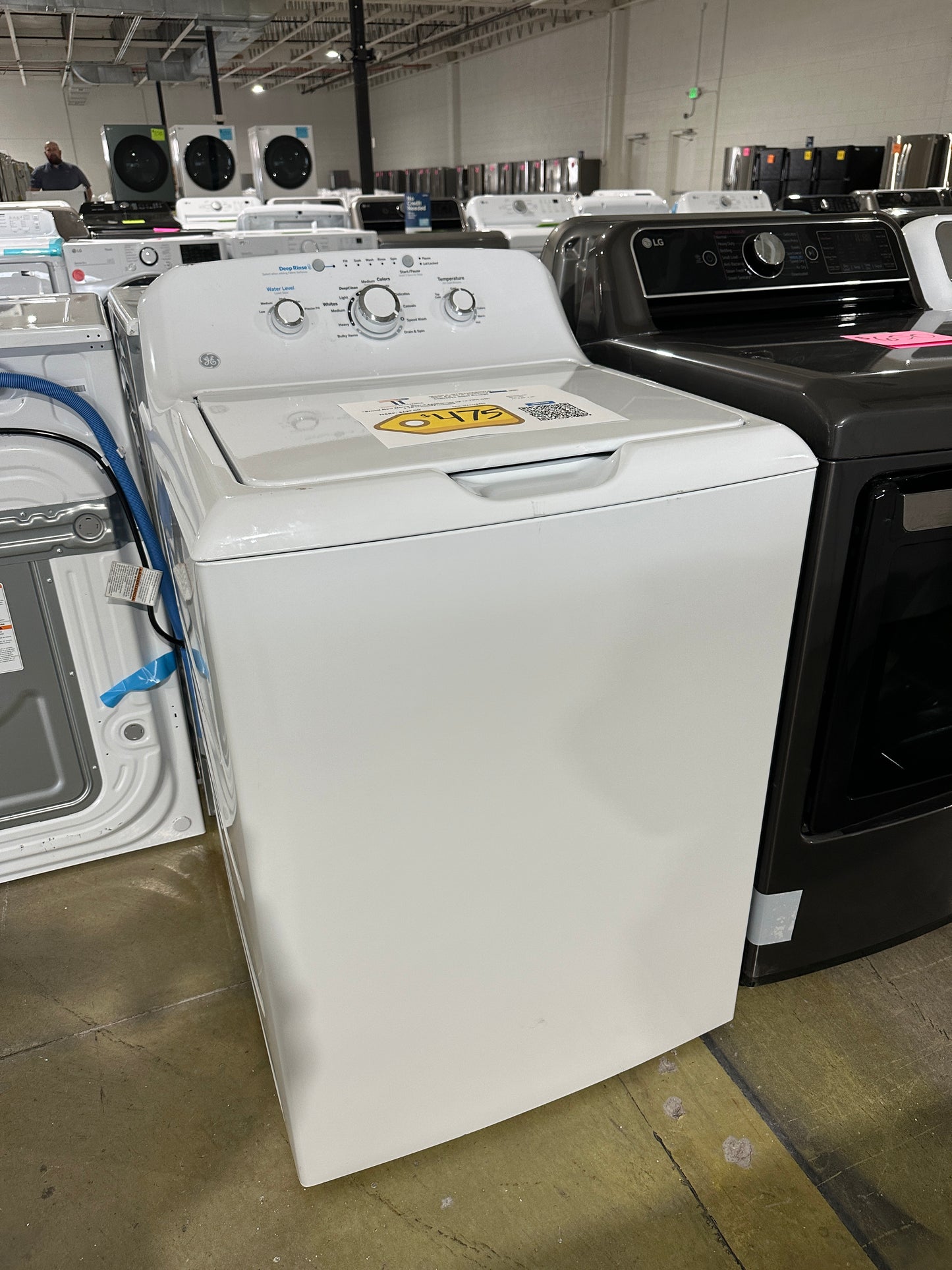 NEW GE TOP LOAD WASHER WITH DEEP RINSE - WAS11845S GTW335ASNWW
