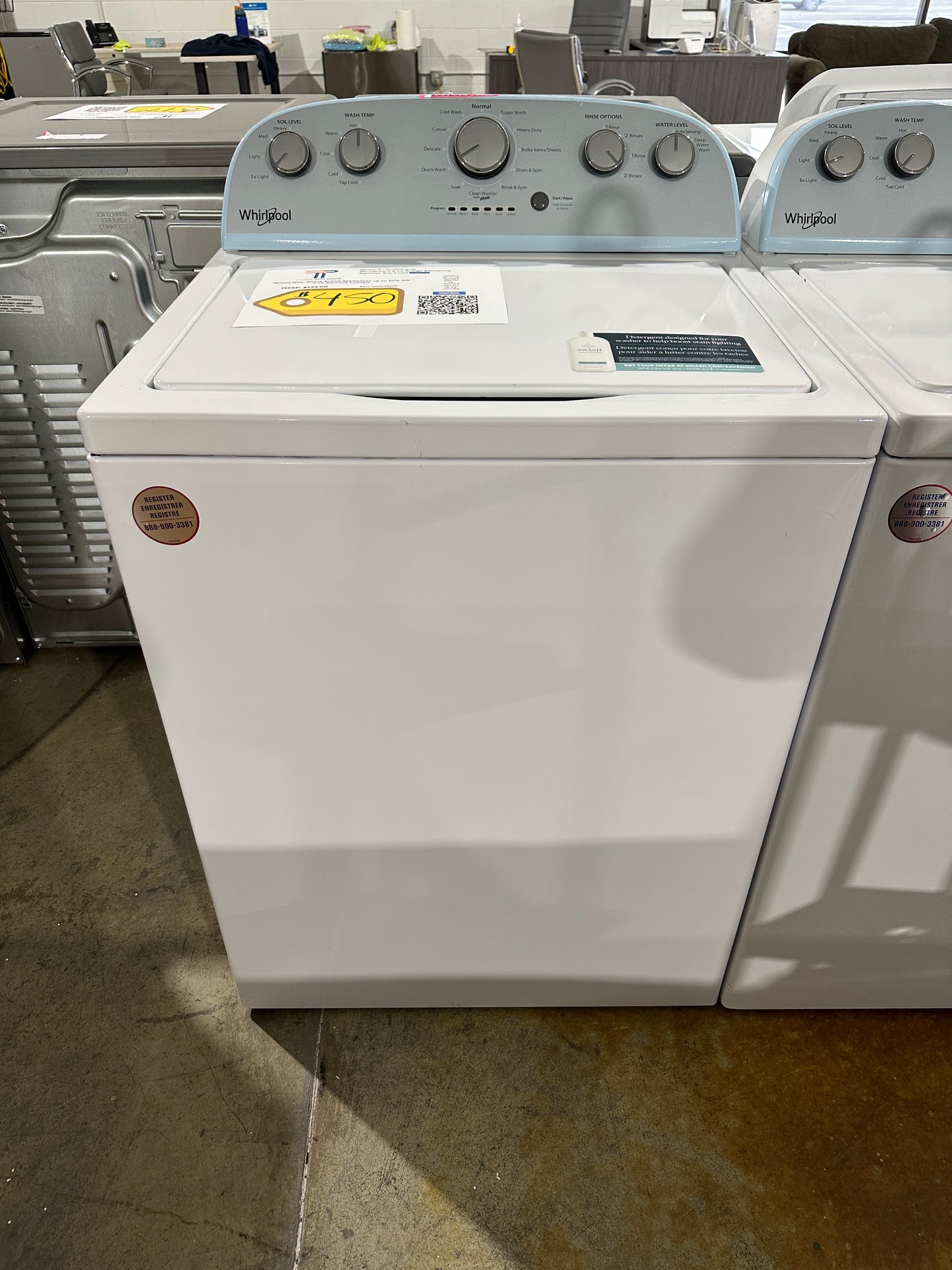 12-CYCLE TOP-LOADING WASHING MACHINE - WAS11860S WTW4816FW