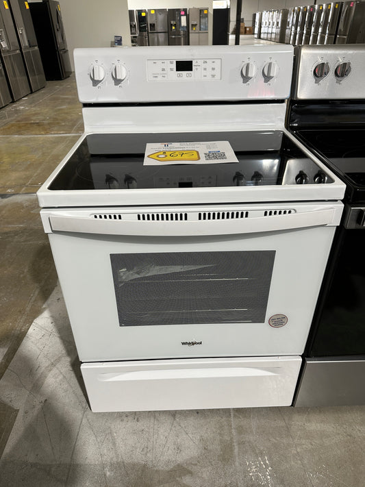 Whirlpool - 5.3 Cu. Ft. Freestanding Electric Range - White  Model:WFE505W0HW  RAG11490S