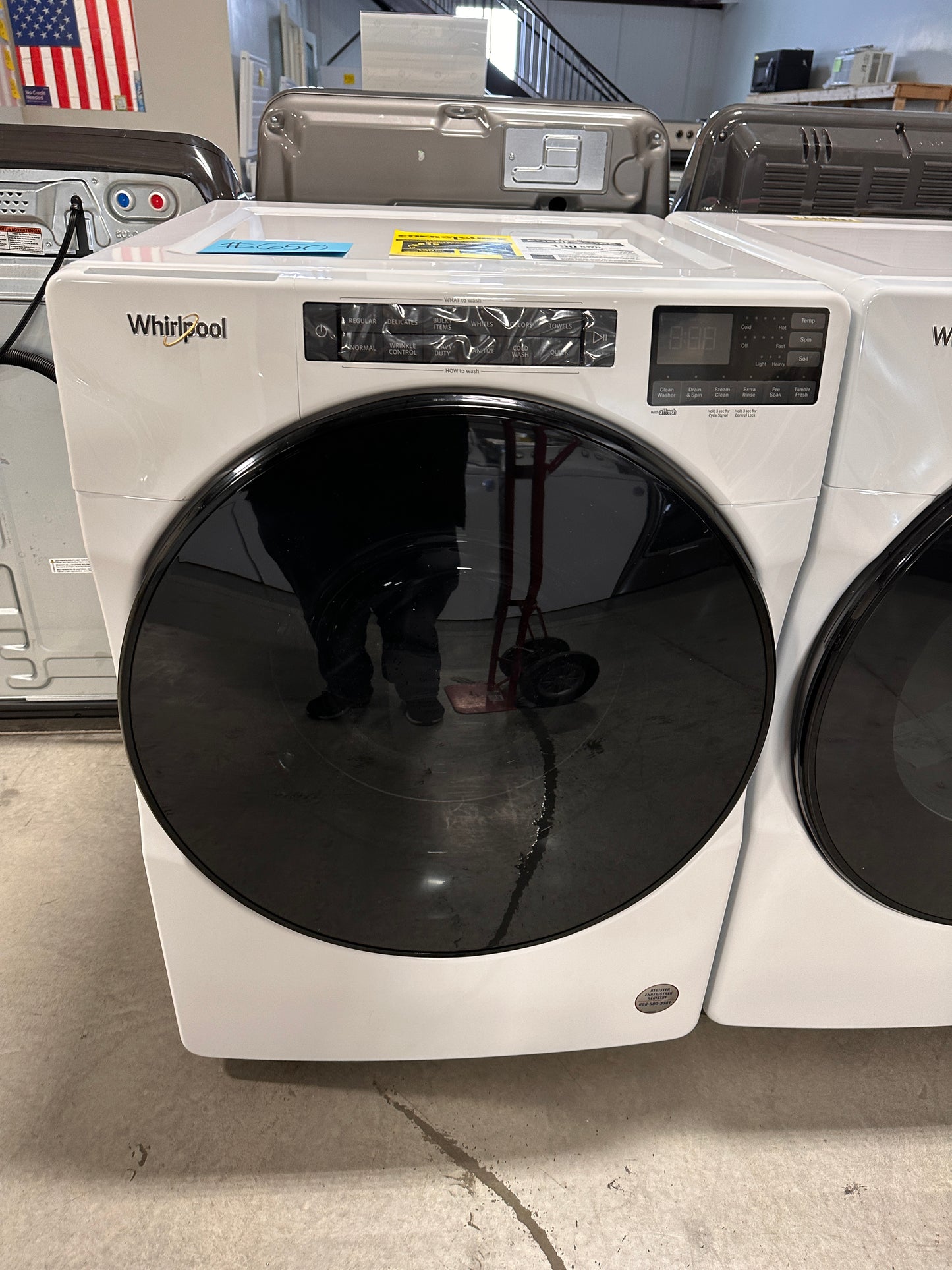 WHIRLPOOL FRONT LOAD WASHER WITH QUICK WASH CYCLE - WAS12964 WFW5605MW