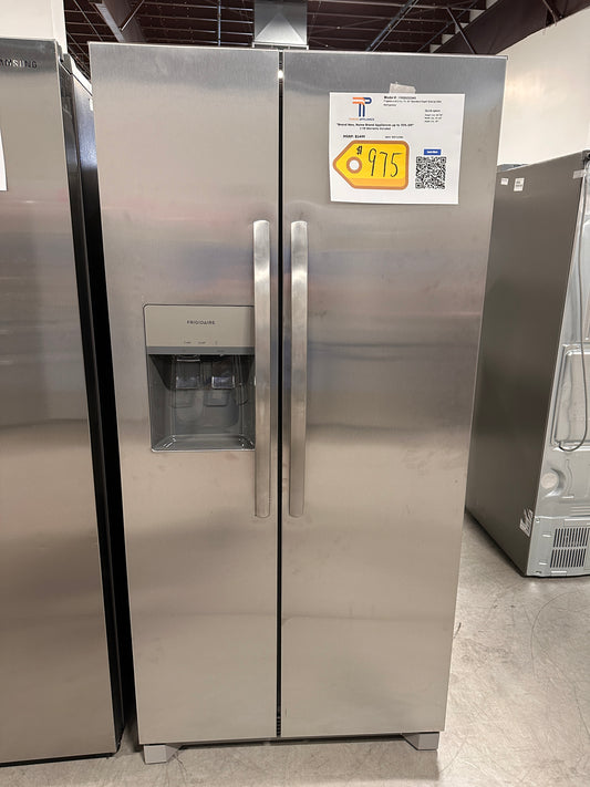 Frigidaire - 22.3 Cu. Ft. Side-by-Side Refrigerator - Stainless steel  Model:FRSS2323AS  REF12783