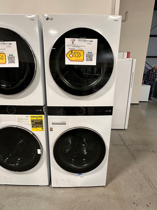 NEW LG FRONT LOAD WASHER GAS DRYER WASHTOWER - WAS12629 WKG101HWA