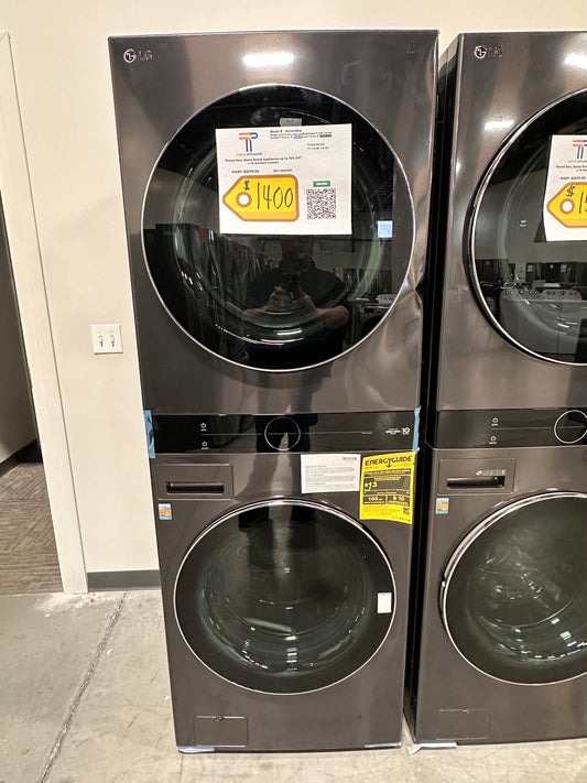 NEW SMART LG GAS DRYER WASHTOWER - WAS12385 WKGX200HWA