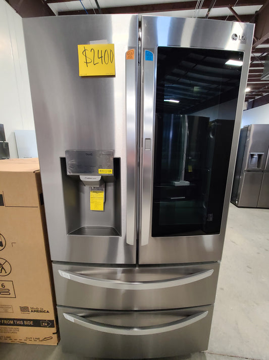 NEW LG FRENCH DOOR INSTAVIEW STAINLESS STEEL FRIDGE - REF12208